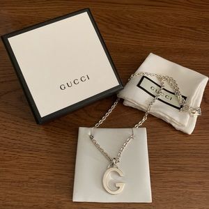 Authentic GUCCI Silver Chain Necklace
